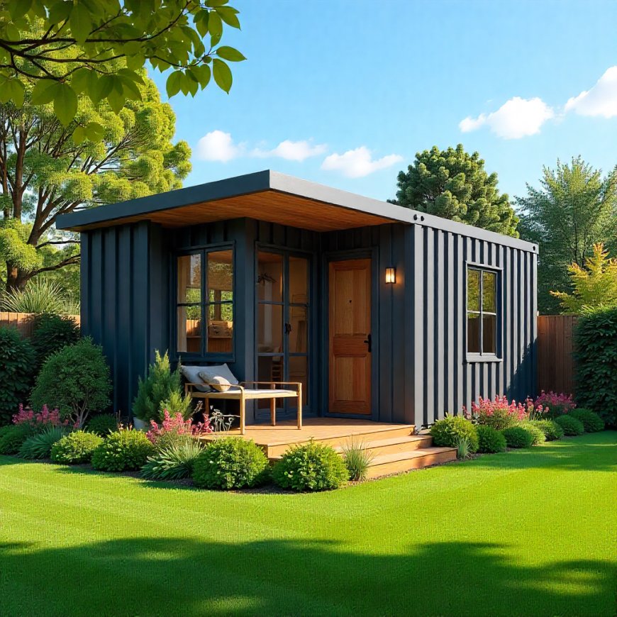 Casa de contêiner com design moderno